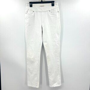 Coldwater Creek White Pull On Skinny Jeans Women's 8